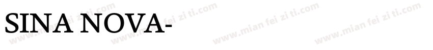 SINA NOVA字体转换